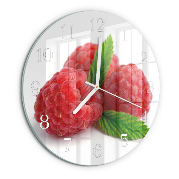 Horloge ronde Framboises