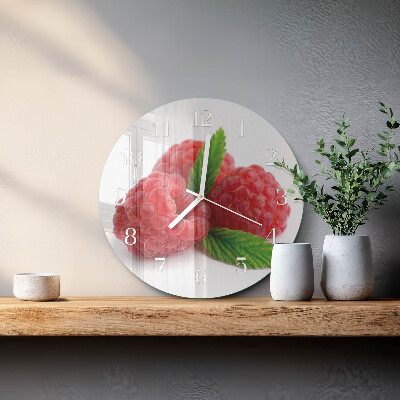 Horloge ronde Framboises