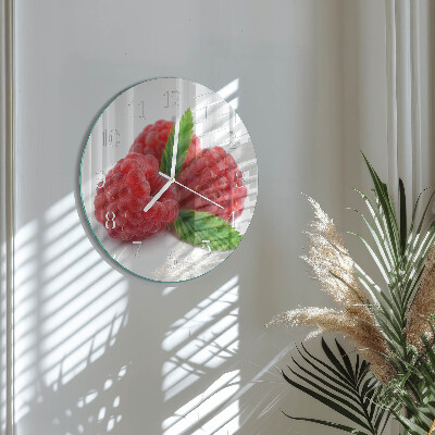 Horloge ronde Framboises