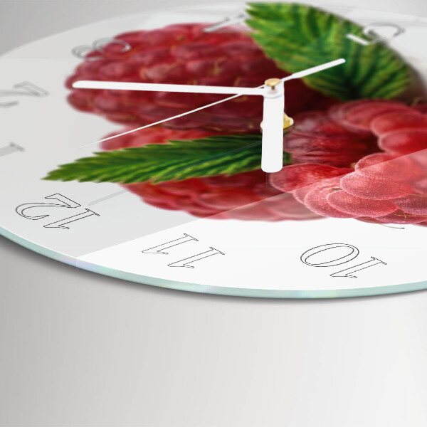 Horloge ronde Framboises
