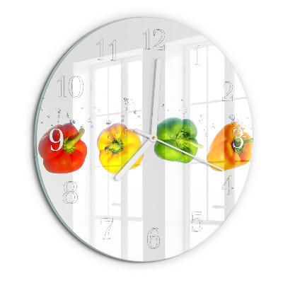 Horloge ronde Poivre