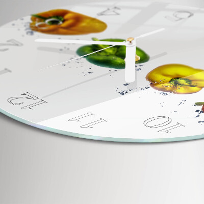 Horloge ronde Poivre
