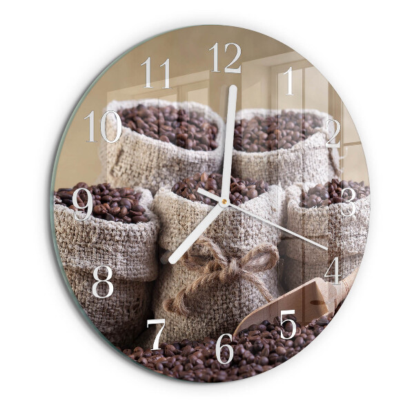 Horloge ronde Café en grains