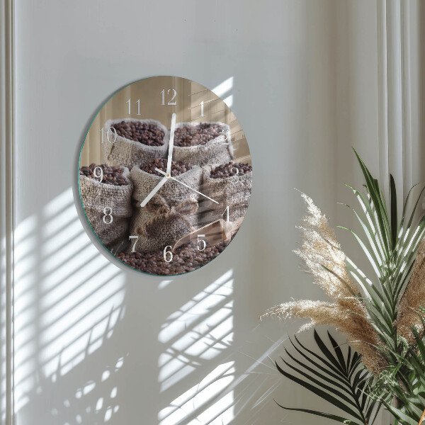 Horloge ronde Café en grains