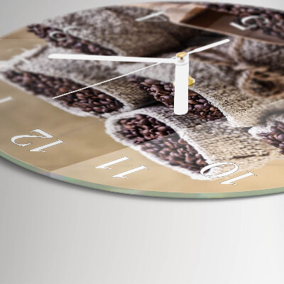 Horloge ronde Café en grains