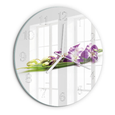 Horloge ronde Fleurs