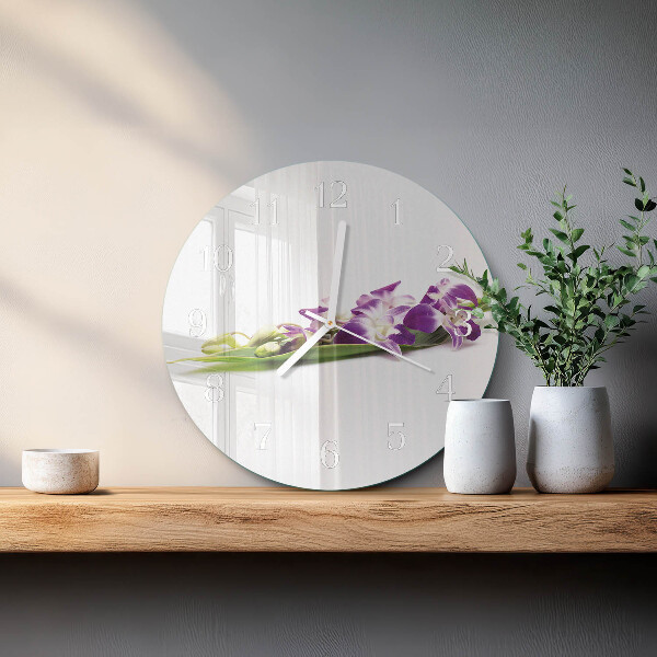 Horloge ronde Fleurs