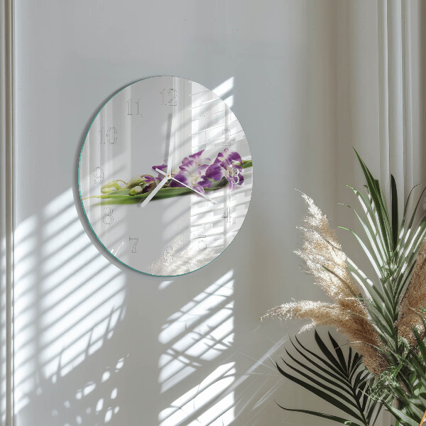 Horloge ronde Fleurs