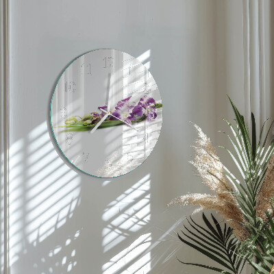 Horloge ronde Fleurs