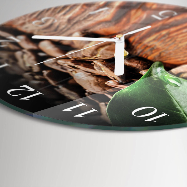 Horloge ronde Café en grains