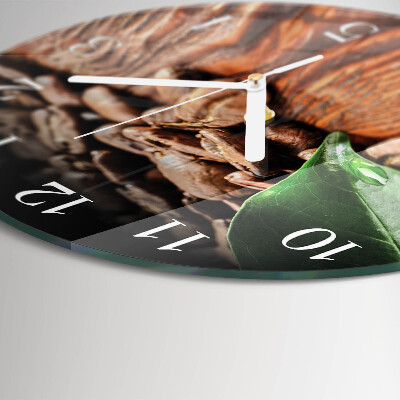 Horloge ronde Café en grains