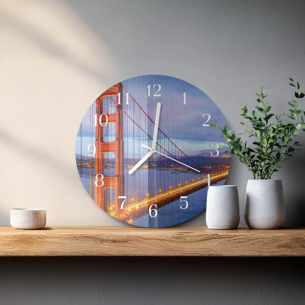 Horloge ronde Golden Gate