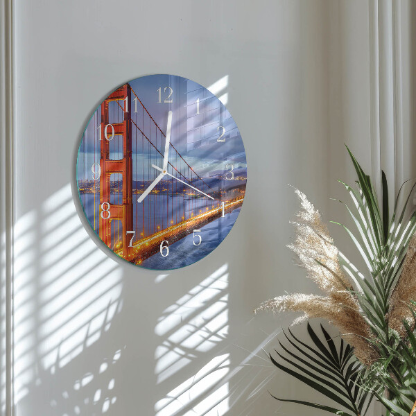 Horloge ronde Golden Gate