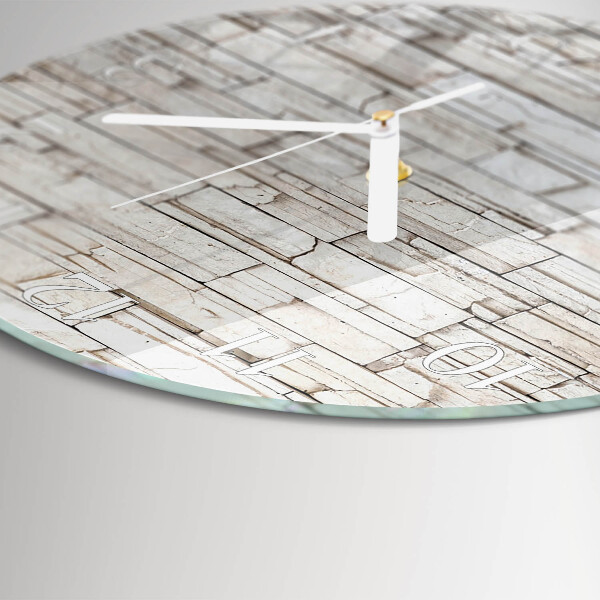 Horloge ronde Mâchefer