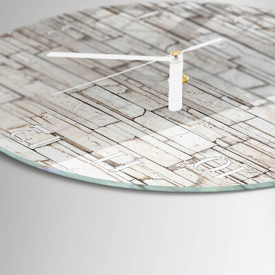 Horloge ronde Mâchefer