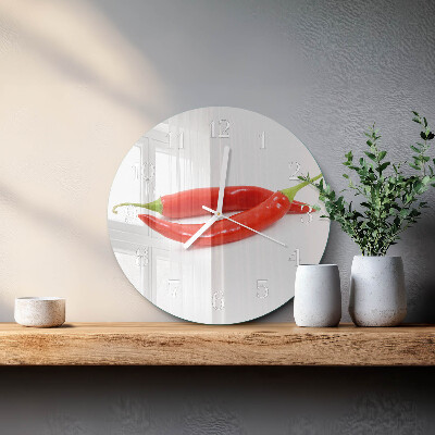 Horloge ronde piment
