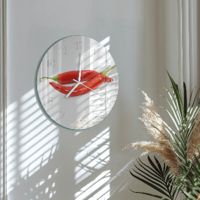 Horloge ronde piment