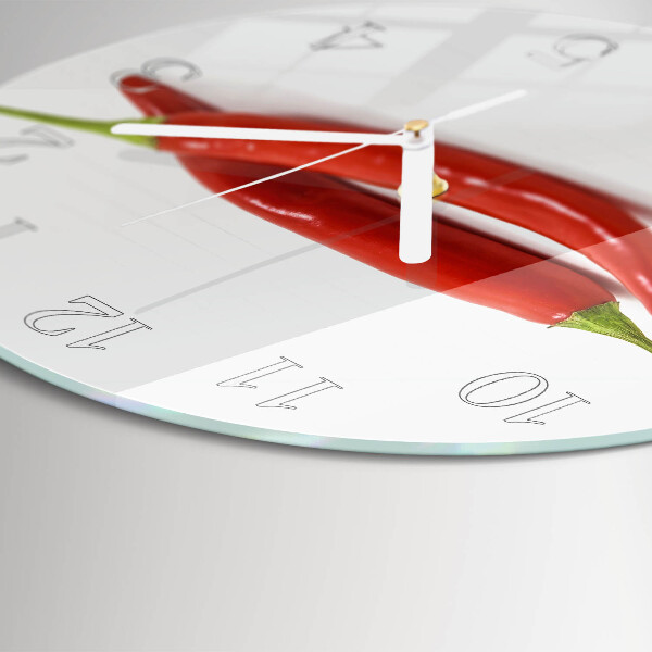 Horloge ronde piment