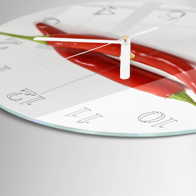 Horloge ronde piment