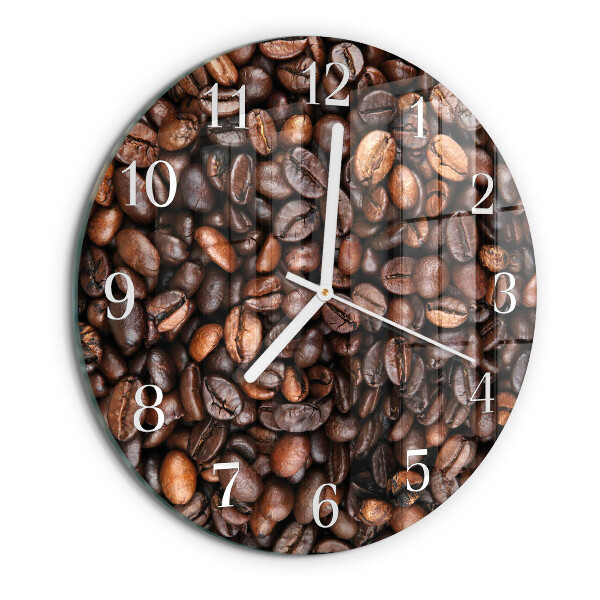 Horloge ronde Café en grains