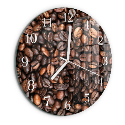 Horloge ronde Café en grains