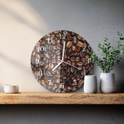 Horloge ronde Café en grains
