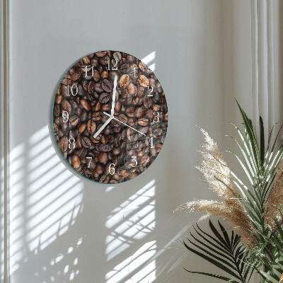 Horloge ronde Café en grains