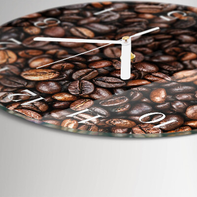 Horloge ronde Café en grains