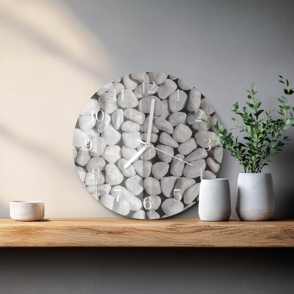 Horloge ronde Pierres