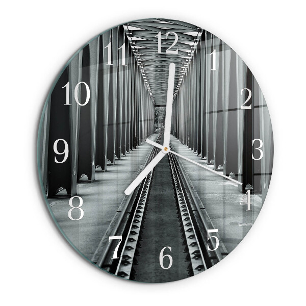 Horloge ronde Voies ferrées