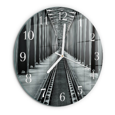 Horloge ronde Voies ferrées