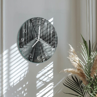 Horloge ronde Voies ferrées