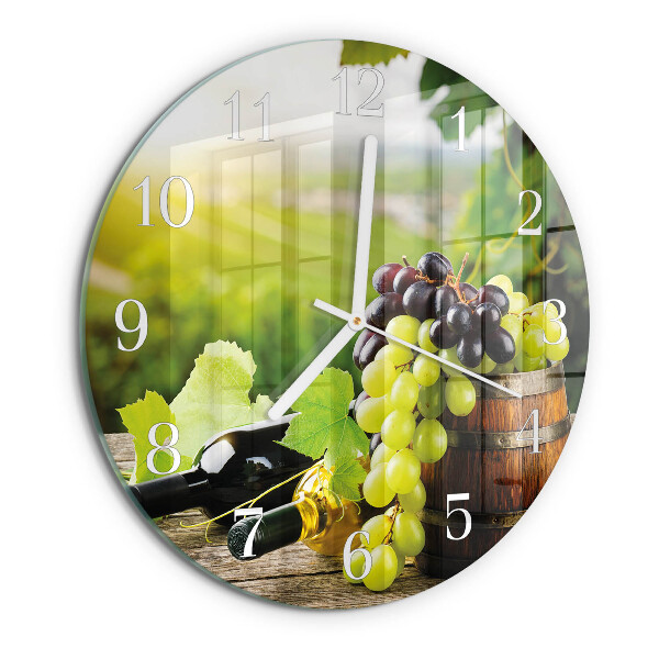 Horloge ronde Vin de raisin