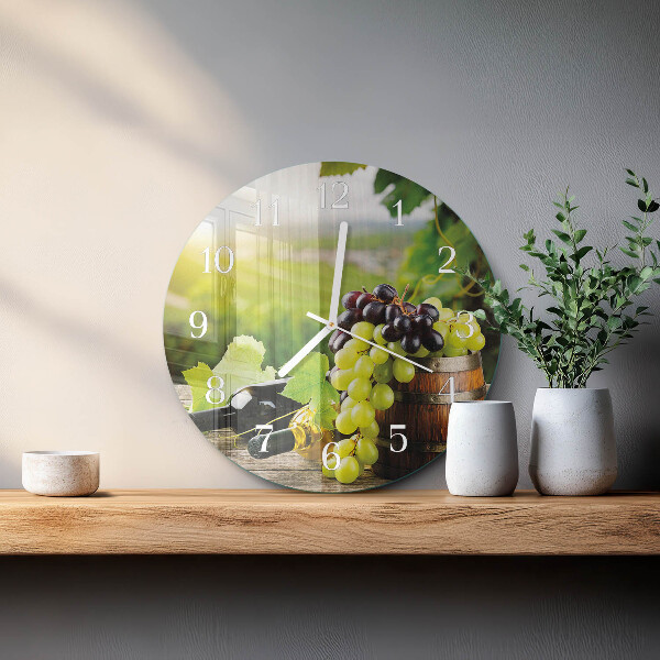 Horloge ronde Vin de raisin