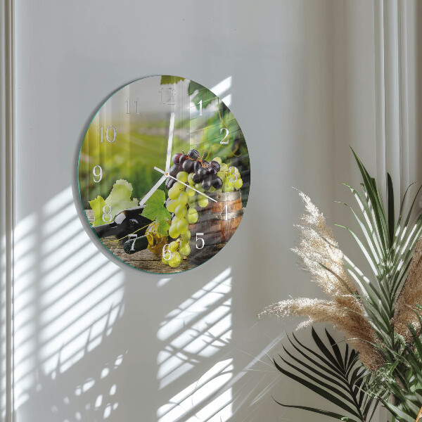 Horloge ronde Vin de raisin