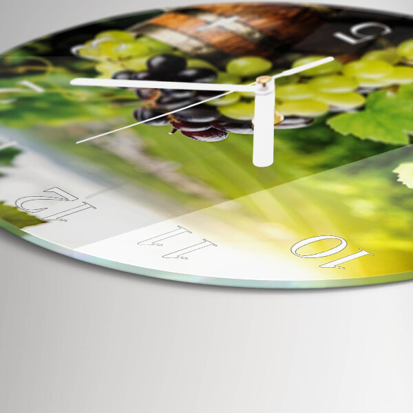 Horloge ronde Vin de raisin