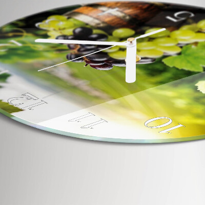 Horloge ronde Vin de raisin