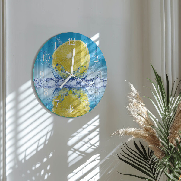 Horloge ronde Citrique