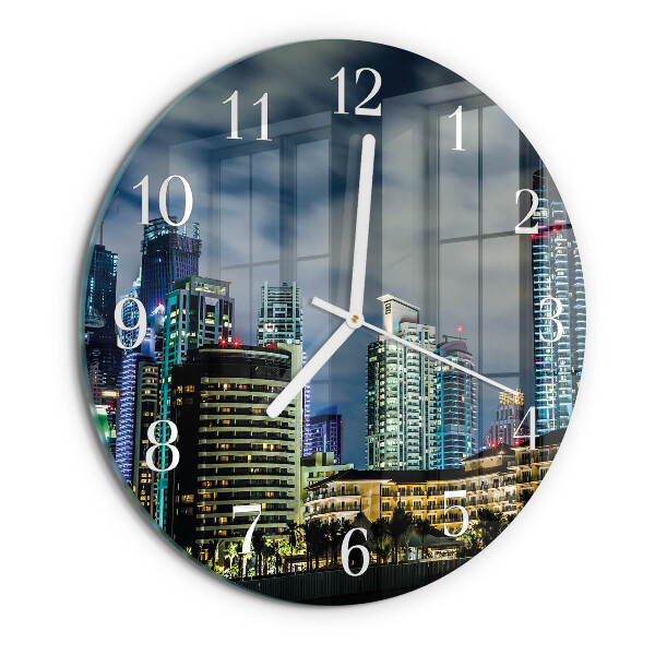 Horloge ronde Soirée en ville