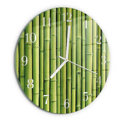 Horloge ronde Bambou