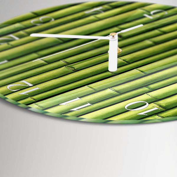 Horloge ronde Bambou
