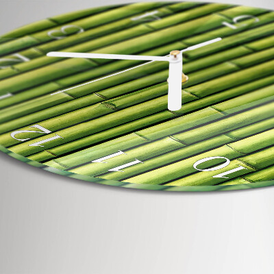 Horloge ronde Bambou