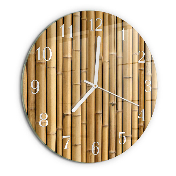 Horloge ronde Bambou