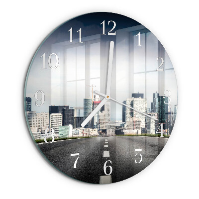 Horloge ronde Ville routière