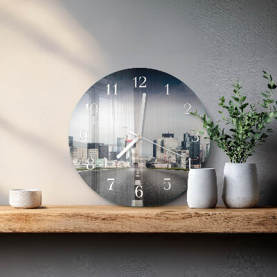 Horloge ronde Ville routière