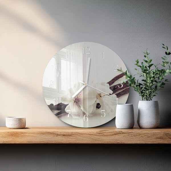 Horloge ronde Vanille