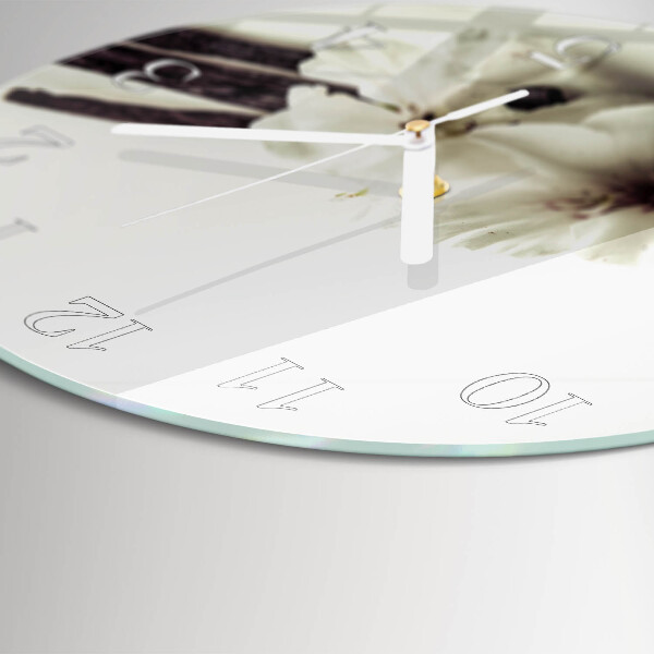 Horloge ronde Vanille