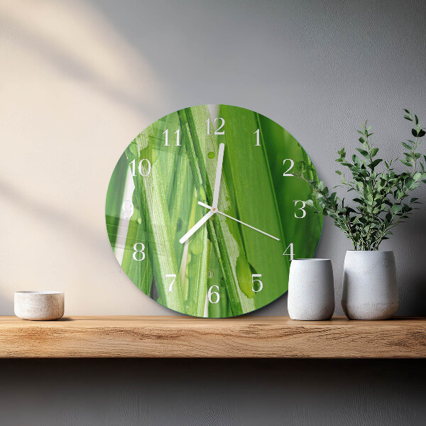 Horloge ronde Herbe