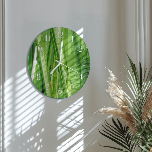 Horloge ronde Herbe