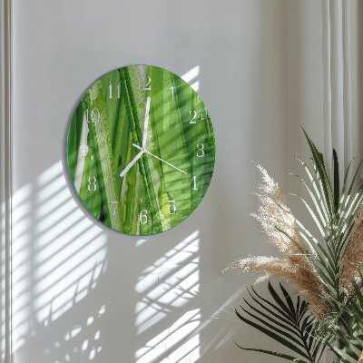 Horloge ronde Herbe